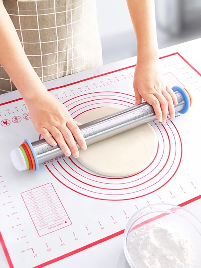 Adjustable Stainless-Steel Rolling Pin 3 Adjustable Stainless-Steel Rolling Pin - Image 3