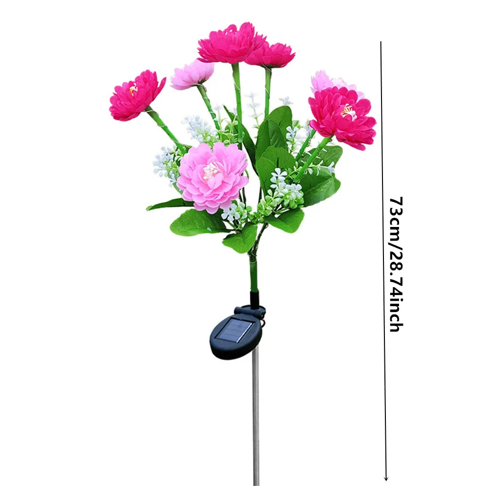 Waterproof Solar Lotus Flower Garden Stake Light 6 Waterproof Solar Lotus Flower Garden Stake Light - Image 6