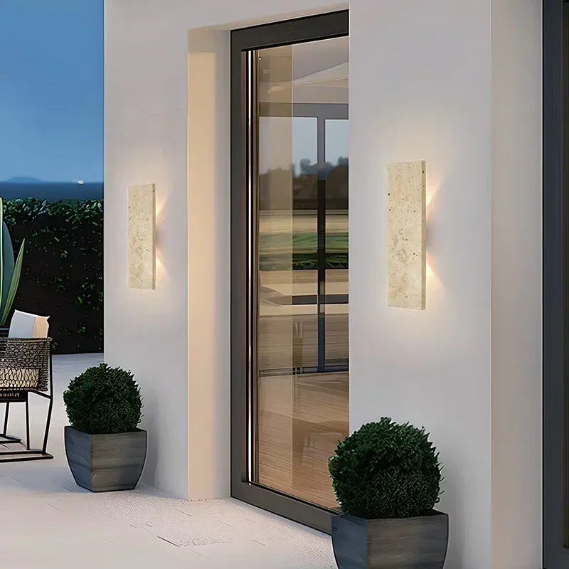 Natural Stone Wall Light 18W LED 1 Natural Stone Wall Light 18W LED