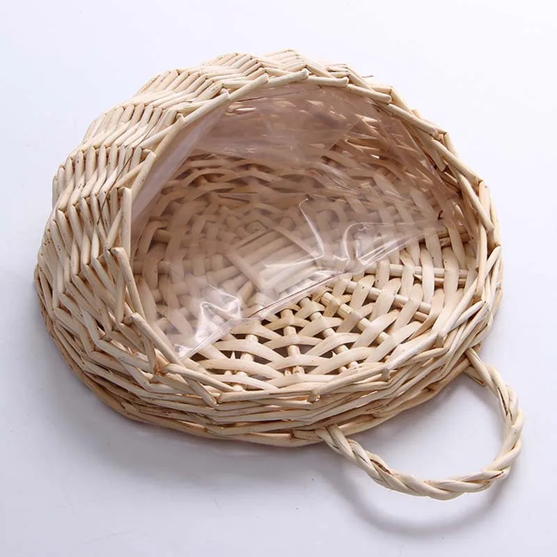 Handmade Wicker Rattan Wall Planter 3 Handmade Wicker Rattan Wall Planter - Image 3