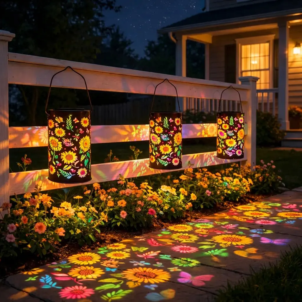 Solar Sunflower Garden Lantern 3 Solar Sunflower Garden Lantern - Image 3