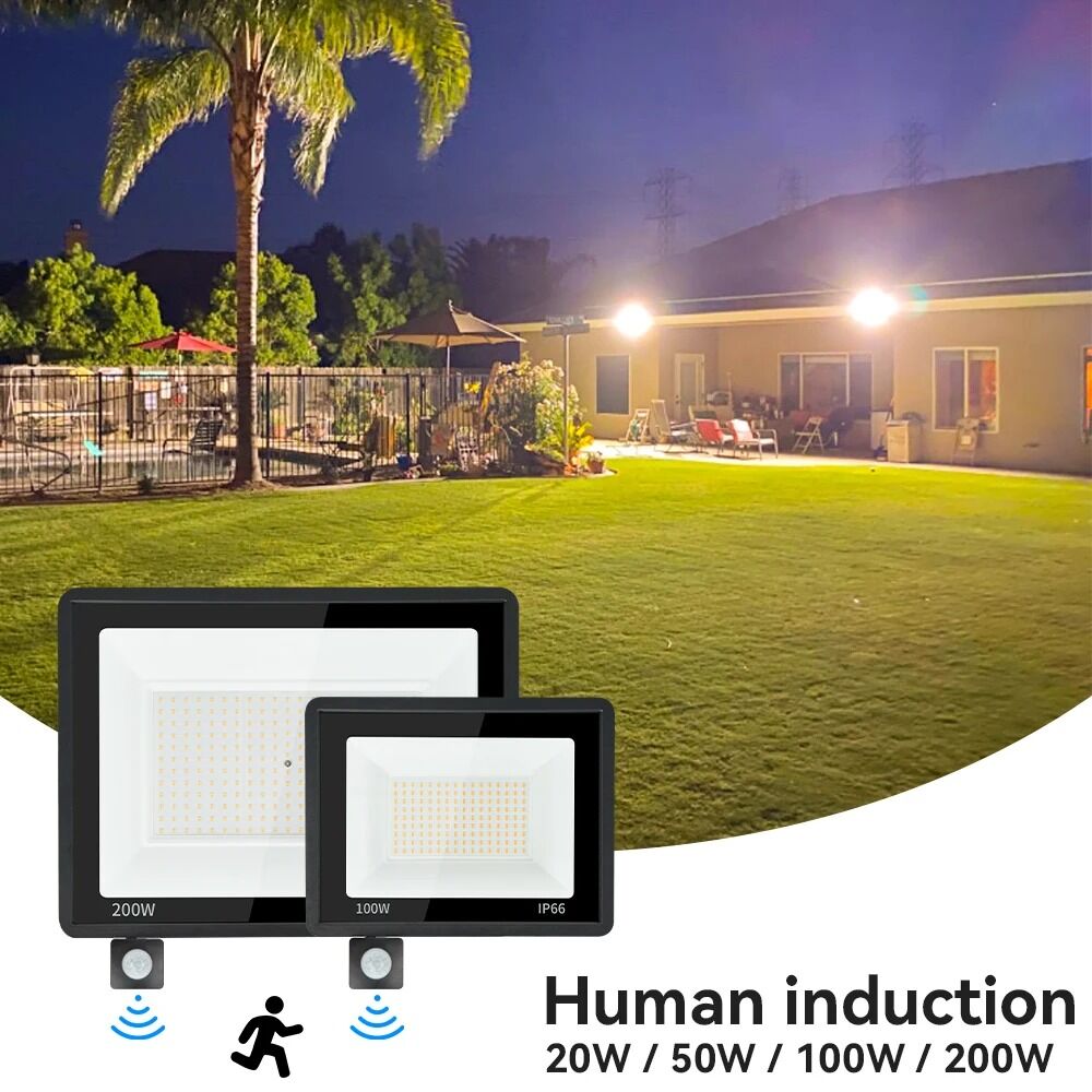 200W LED Floodlight with PIR Motion Sensor 2 200W LED Floodlight with PIR Motion Sensor - Image 2