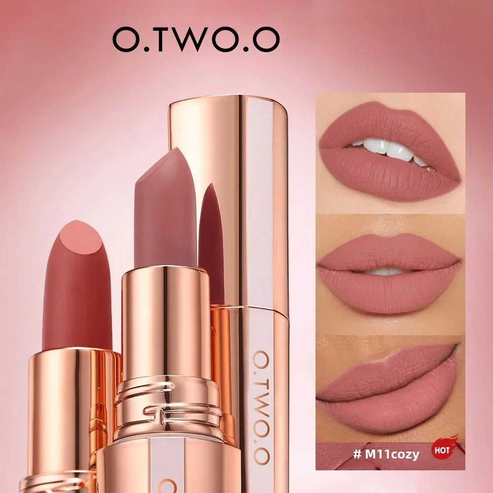 O.TWO.O Matte Lipstick – Waterproof Velvet Lip Tint 1 O.TWO.O Matte Lipstick
