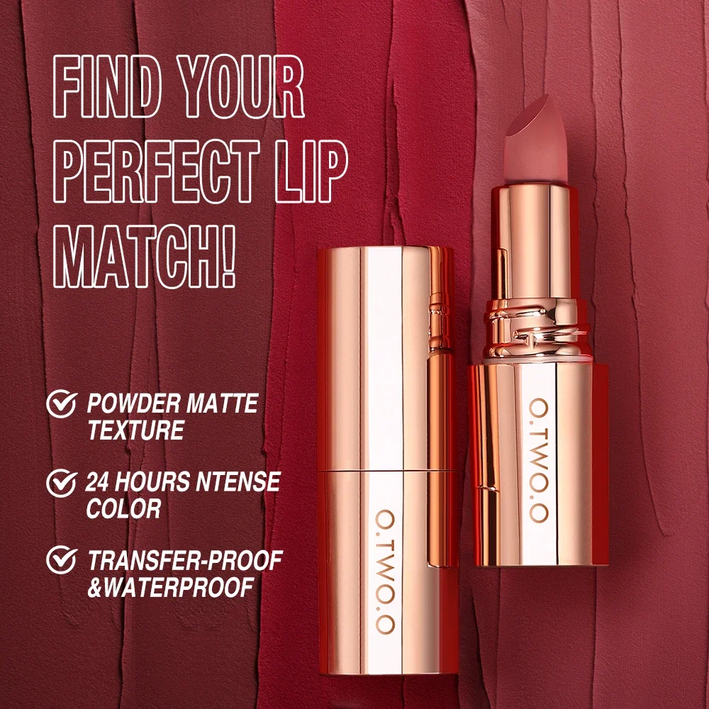 O.TWO.O Matte Lipstick – Waterproof Velvet Lip Tint 6 O.TWO.O Matte Lipstick – Waterproof Velvet Lip Tint - Image 6