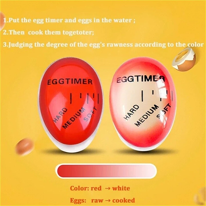 Color-Changing Kitchen Egg Boiling Timer 2 Color-Changing Kitchen Egg Boiling Timer - Image 2