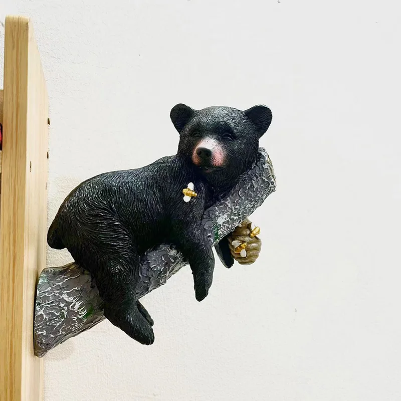 Resin Black Bear Cub Garden Tree Ornament 6 Resin Black Bear Cub Garden Tree Ornament - Image 6